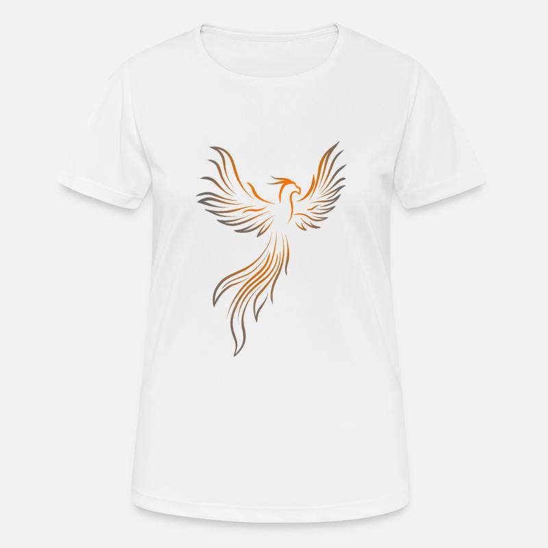 Feuervogel Phoenix - Frauen T-Shirt atmungsaktiv - Weiß