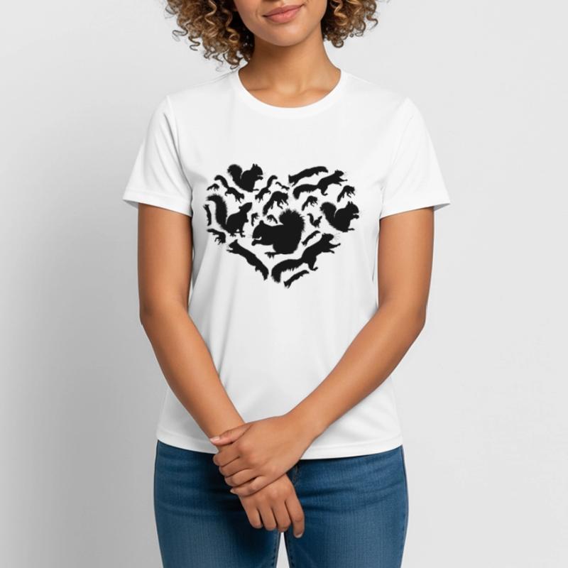 Eichhörnchen mit Eichhörnchen, süßes Eichhörnchen Frauen T-Shirt atmungsaktiv