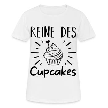 Reine des cupcakes cadeau pâtisserie patissière - T-shirt respirant Femme - blanc - Devant - AI Model Female 172 dark (172cm)