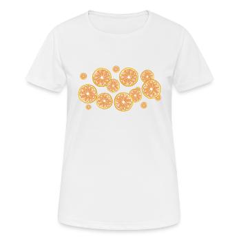 Der Duft der Blutorangen - Frauen T-Shirt atmungsaktiv - Weiß - Vorne - AI Model Female 172 dark (172cm)