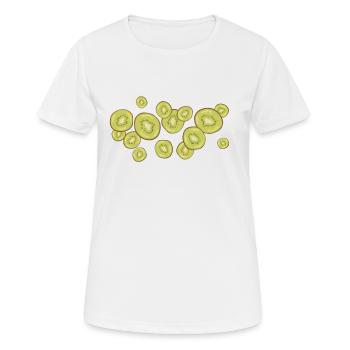 L’odeur des kiwis - T-shirt respirant Femme - blanc - Devant - AI Model Female 172 dark (172cm)