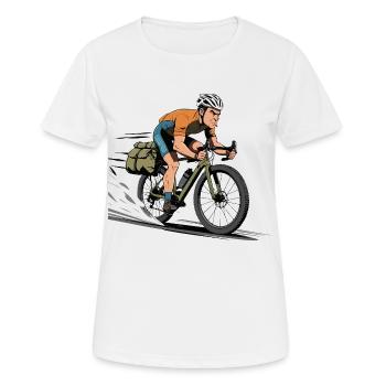Cycliste Vélo de route Vélo de route Vélo de route - T-shirt respirant Femme - blanc - Devant - AI Model Female 172 dark (172cm)
