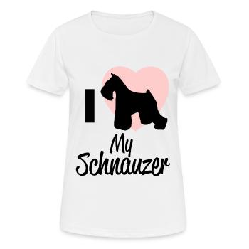 moustache - T-shirt respirant Femme - blanc - Devant - AI Model Female 172 dark (172cm)