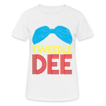 Tweedle Dee et Tweedle Dum Chemises partenaires - T-shirt respirant Femme - blanc - Devant - AI Model Female 172 dark (172cm)