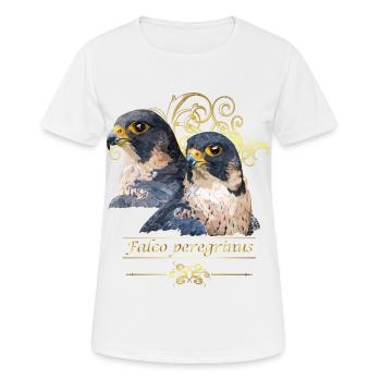 Le faucon pèlerin - T-shirt respirant Femme - blanc - Devant - AI Model Female 172 dark (172cm)