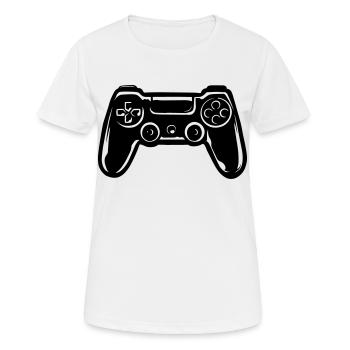 GamePad Gambler Shirt - Women's Breathable T-Shirt - white - Front - AI Model Female 172 dark (172cm)