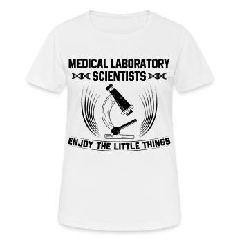 Chemie - Frauen T-Shirt atmungsaktiv - Weiß - Vorne - AI Model Female 172 dark (172cm)