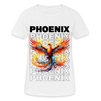 Phoenix Phoenix Fire Flames Mythologie des oiseaux - T-shirt respirant Femme - blanc - Devant - AI Model Female 172 dark (172cm)