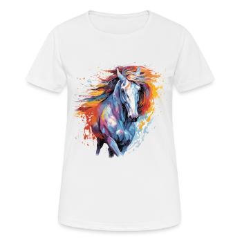 Horse, horse - Women's Breathable T-Shirt - white - Front - AI Model Female 172 dark (172cm)