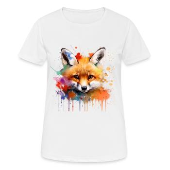 Fuchs, Welpe - Frauen T-Shirt atmungsaktiv - Weiß - Vorne - AI Model Female 172 dark (172cm)