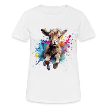 Goat - Women's Breathable T-Shirt - white - Front - AI Model Female 172 dark (172cm)