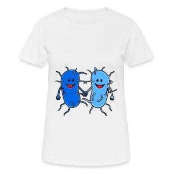 bacteria friendship love infection sick - Women's Breathable T-Shirt - white - Front - AI Model Female 172 dark (172cm)