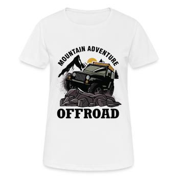 Off-road vehicle jeep offroad gift - Women's Breathable T-Shirt - white - Front - AI Model Female 172 dark (172cm)