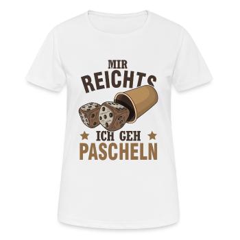 Piments de Yahtzee Pinailles Pascheln - T-shirt respirant Femme - blanc - Devant - AI Model Female 172 dark (172cm)