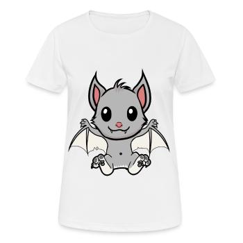 Halloween Blutsauger Fledermaus Horror Kind Baby - Frauen T-Shirt atmungsaktiv - Weiß - Vorne - AI Model Female 172 dark (172cm)