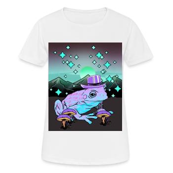 Nature Grenouille Crapaud Magique Amphibien Sorcier Enfant - T-shirt respirant Femme - blanc - Devant - AI Model Female 172 dark (172cm)