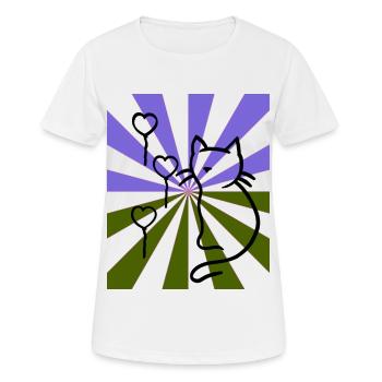 Radiate Cat Cat Soft Kitten Xmas Child - Women's Breathable T-Shirt - white - Front - AI Model Female 172 dark (172cm)