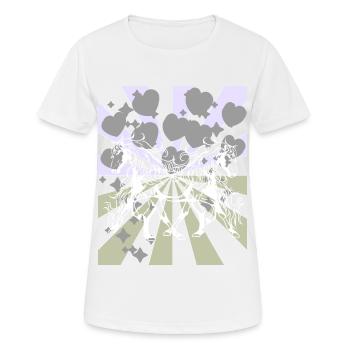 Chevaux sauvages Cheval Poney Chevaux Cheval Poisson Cavalier - T-shirt respirant Femme - blanc - Devant - AI Model Female 172 dark (172cm)