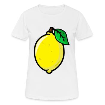 Citron citron citron agrumes - T-shirt respirant Femme - blanc - Devant - AI Model Female 172 dark (172cm)