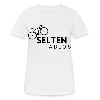 Selten Radlos - Frauen T-Shirt atmungsaktiv - Weiß - Vorne - AI Model Female 172 dark (172cm)