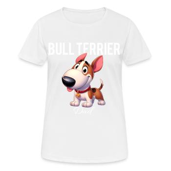 Bull Terrier Dad - Women's Breathable T-Shirt - white - Front - AI Model Female 172 dark (172cm)