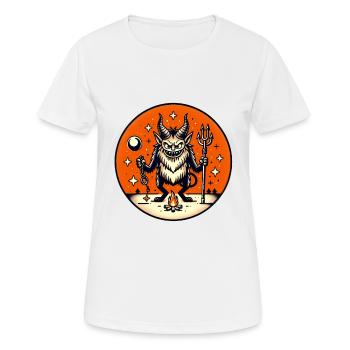 Krampusnacht Unfug Illustration - Frauen T-Shirt atmungsaktiv - Weiß - Vorne - AI Model Female 172 dark (172cm)