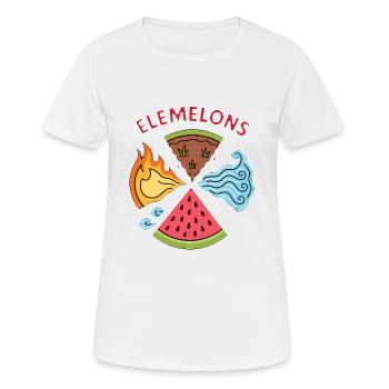 Elemelons Conception élémentaire de pastèque - T-shirt respirant Femme - blanc - Devant - AI Model Female 172 dark (172cm)