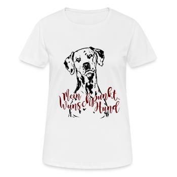 Dalmatiner - Wunschpunkt - Frauen T-Shirt atmungsaktiv - Weiß - Vorne - AI Model Female 172 dark (172cm)