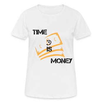 Geld - Frauen T-Shirt atmungsaktiv - Weiß - Vorne - AI Model Female 172 dark (172cm)