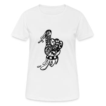 One doodle - Women's Breathable T-Shirt - white - Front - AI Model Female 172 dark (172cm)