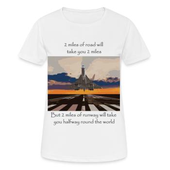 2 Miles - T-shirt respirant Femme - blanc - Devant - AI Model Female 172 dark (172cm)