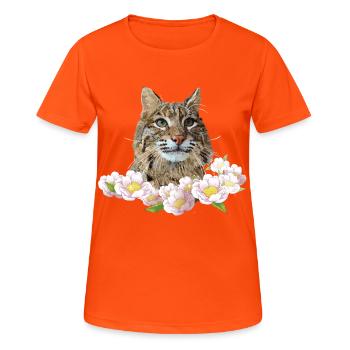 Lynx - Women's Breathable T-Shirt - neon orange - Front - AI Model Female 172 dark (172cm)