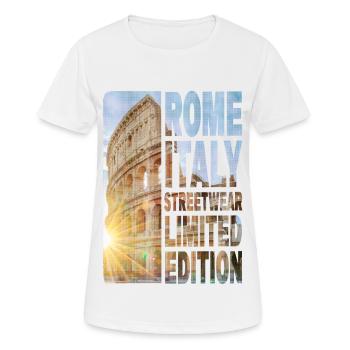 Rome Rome Italy City Skyline Home Love - Women's Breathable T-Shirt - white - Front - AI Model Female 172 dark (172cm)