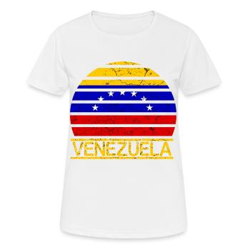 Drapeau du Venezuela - T-shirt respirant Femme - blanc - Devant - AI Model Female 172 dark (172cm)