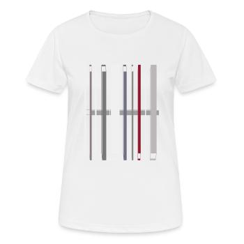 Stylish Abstract Two - Frauen T-Shirt atmungsaktiv - Weiß - Vorne - AI Model Female 172 dark (172cm)