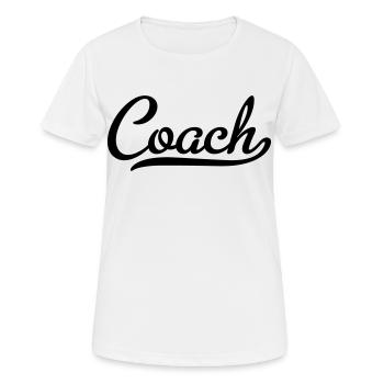 coach - Women's Breathable T-Shirt - white - Front - AI Model Female 172 dark (172cm)