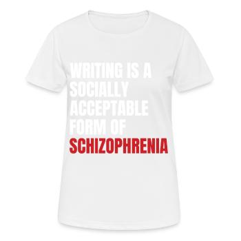 Schizophrenie Awareness TShirt Design Schreiben - Frauen T-Shirt atmungsaktiv - Weiß - Vorne - AI Model Female 172 dark (172cm)