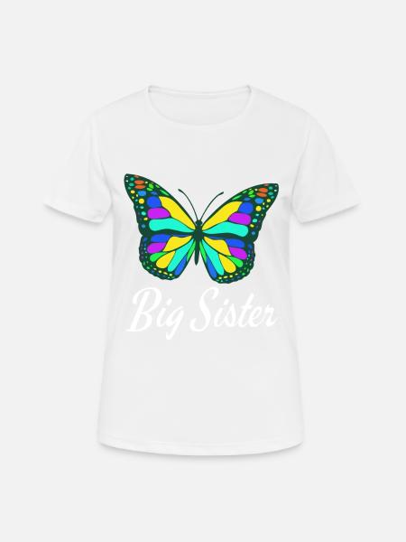 Big Sister Colorful TShirt Design - T-shirt respirant Femme - blanc