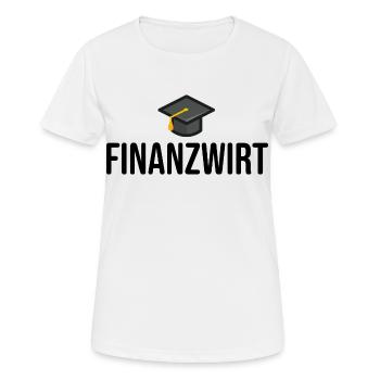 Finanzamt Finanzwirt Ausbildung Studium - Frauen T-Shirt atmungsaktiv - Weiß - Vorne - AI Model Female 172 dark (172cm)