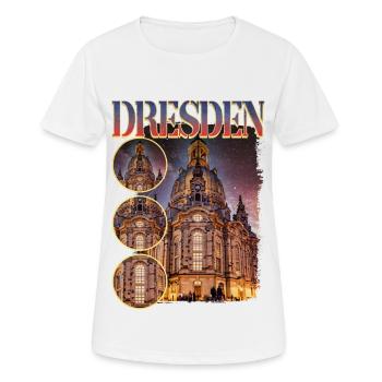Dresden Germany City Skyline Home Love - Women's Breathable T-Shirt - white - Front - AI Model Female 172 dark (172cm)