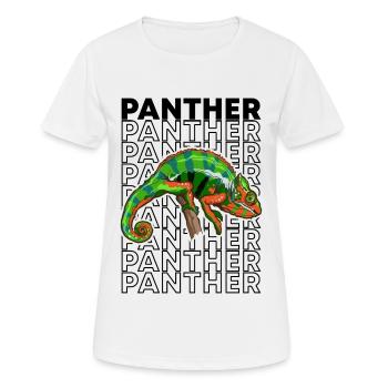 Panther Chameleon Reptile Keeper - T-shirt respirant Femme - blanc - Devant - AI Model Female 172 dark (172cm)