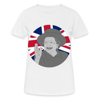 RIP Reine Elizabeth II - T-shirt respirant Femme - blanc - Devant - AI Model Female 172 dark (172cm)
