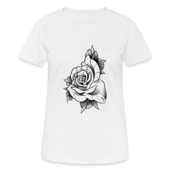 Rosa Linie traditionelle Kunst - Frauen T-Shirt atmungsaktiv - Weiß - Vorne - AI Model Female 172 dark (172cm)