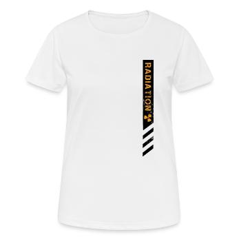 bandeau radiation - T-shirt respirant Femme - blanc - Devant - AI Model Female 172 dark (172cm)