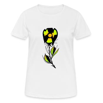 Plante radioactive colorée - T-shirt respirant Femme - blanc - Devant - AI Model Female 172 dark (172cm)