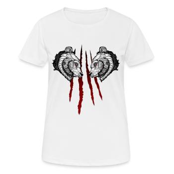 Grizzly art - T-shirt respirant Femme - blanc - Devant - AI Model Female 172 dark (172cm)