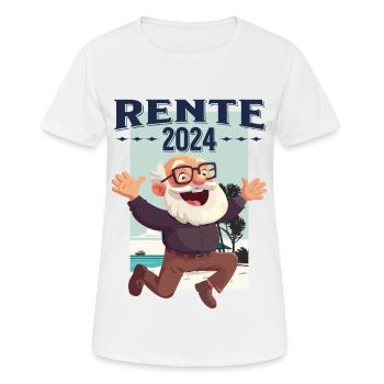 Pension 2024 Retraité Retraité Légende Retraite - T-shirt respirant Femme - blanc - Devant - AI Model Female 172 dark (172cm)