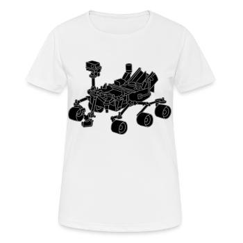 Curiosity, le Mars Rover 2 - T-shirt respirant Femme - blanc - Devant - AI Model Female 172 dark (172cm)