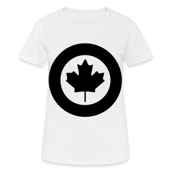 sign canada - Frauen T-Shirt atmungsaktiv - Weiß - Vorne - AI Model Female 172 dark (172cm)