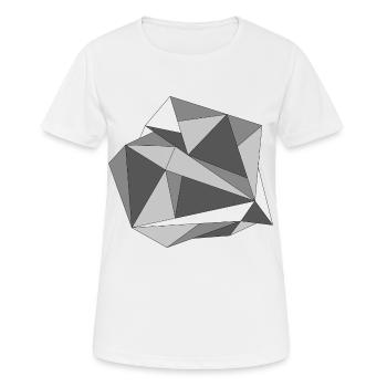 Forme géométrique - T-shirt respirant Femme - blanc - Devant - AI Model Female 172 dark (172cm)